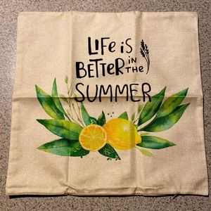 Set of 2 pillow covers - lemon summer theme